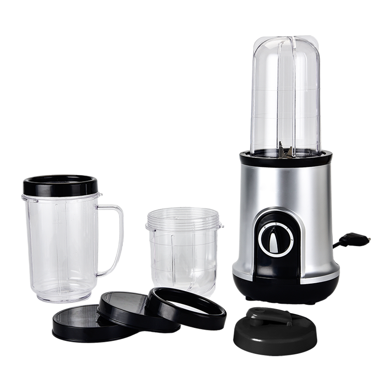Mini mélangeur noir avec un pot de mélangeur de 1,0 L / 0,75 L